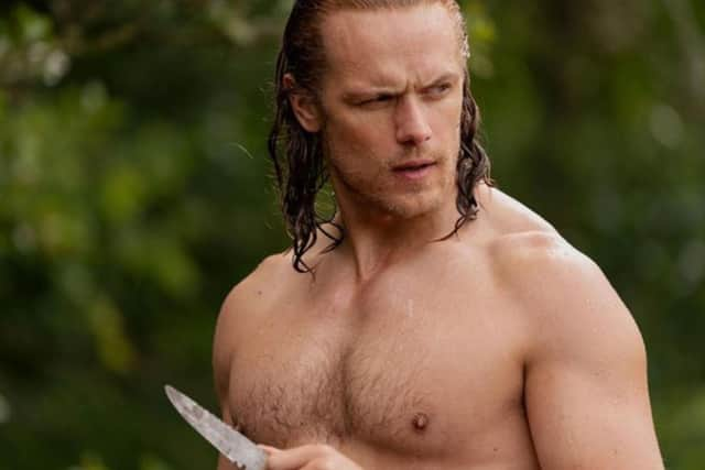 Sam Heughan as Jamie Fraser in Outlander. Pic: Starz