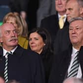 Celtic shareholder Dermot Desmond (left) and chief executive Peter Lawwell have to coterize wounds all over the club's body politic (Photo by SNS Group/Craig Williamson)