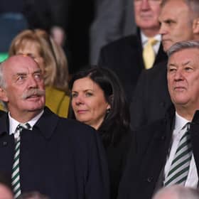 Celtic shareholder Dermot Desmond (left) and chief executive Peter Lawwell have to coterize wounds all over the club's body politic (Photo by SNS Group/Craig Williamson)