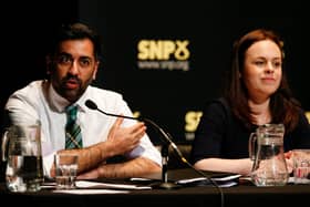 Kate Forbes and Humza Yousaf during their bitter SNP leadership contest (Picture: Craig Brough/pool/Getty Images)