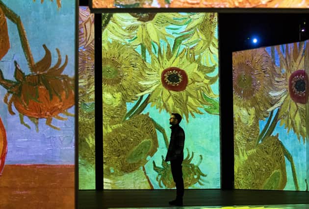 The new Van Gogh Alive art show is running in Festival Square in Edinburgh until mid-July. Picture: Lisa Ferguson