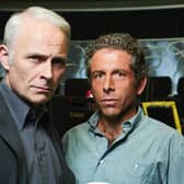 Mark Bonnar and Elliot Levey star as Who Wants to be a Millionaire producer Paul Smith and his right-hand man David Briggs in Quiz.