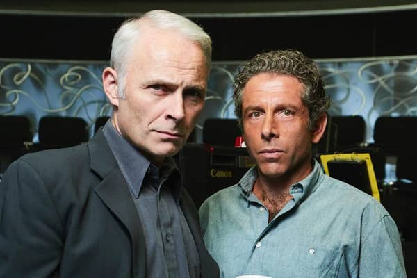 Mark Bonnar and Elliot Levey star as Who Wants to be a Millionaire producer Paul Smith and his right-hand man David Briggs in Quiz.