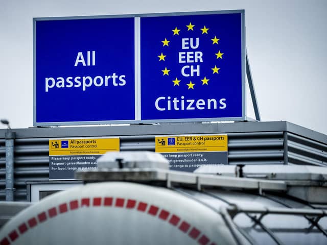 UK travellers to the EU can expect to join the long queue at passport control (Picture: Sem van der Wal/ANP/AFP via Getty Images)