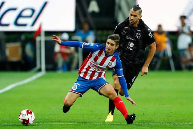 Isaac Brizuela in action for Chivas against Monterrey in March. The winger believes Mexican club chiefs overvalue players