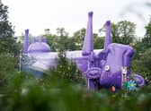 Underbelly's purple cow venue is one of the most popular venues at the Fringe. Picture: David Scott