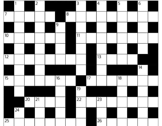 Friday's crossword grid
