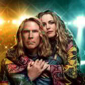 Will Ferrell and Rachel McAdams star in Netflix's Eurovision Song Contest: The Fire Saga Story. Cr: Netflix.