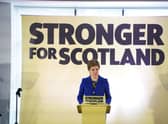 SNP leader and First Minister of Scotland Nicola Sturgeon issue a statement at the Apex Grassmarket Hotel in Edinburgh following the decision by judges at the UK Supreme Court in London that the Scottish Parliament does not have the power to hold a second independence referendum. Picture date: Wednesday November 23, 2022.