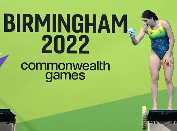 Maddison Keeney of Australia trains at the Sandwell Aquatic Centre ahead of the Birmingham 2022 Commonwealth Games.
