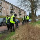 Wheatley's environmental staff litter pick in the north west of Glasgow