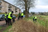 Wheatley's environmental staff litter pick in the north west of Glasgow