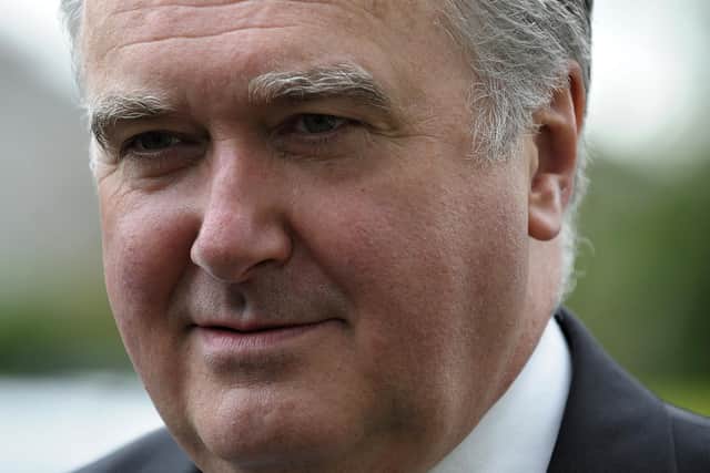 Scottish National Party (SNP) East Dunbartonshire candidate John Nicolson is seen during a general election campaign visit at Bishopbriggs Leisure Centre on the outskirts of Glasgow, on June 5, 2017.
/ AFP PHOTO / Andy Buchanan (Photo credit should read ANDY BUCHANAN/AFP via Getty Images)