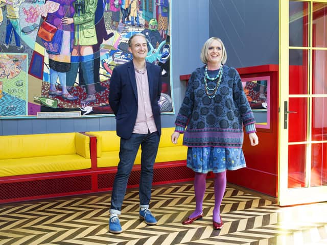 Grayson Perry and architect Charles Holland. © Katie Hyams