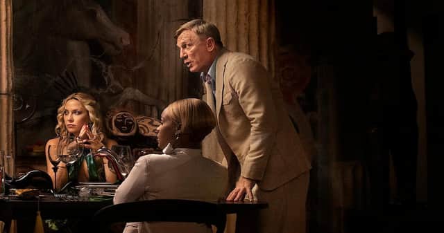 Knives Out sequel Glass Onion will hit cinemas and streaming platform Netflix in the coming weeks. Cr: Netflix.