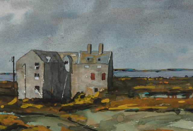 A photo issued by the Prince's Foundation of Huna Mill, John O'Groats, part of an exhibition of 79 watercolours by the Prince of Wales, which are on display at The Garrison Chapel in Chelsea, London. Picture: The Prince's Foundation/PA Wire