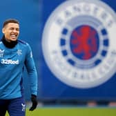 Rangers captain James Tavernier during a training session ahead of facing Benfica in the Europa League last 16. (Photo by Alan Harvey / SNS Group)
