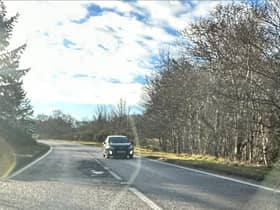 ​The road heading from Fraserburgh to Peterhead, two miles before Lakeview Garden Centre.