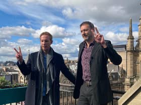 Laurence Fox and Reclaim Party candidate, Leo Kearse.