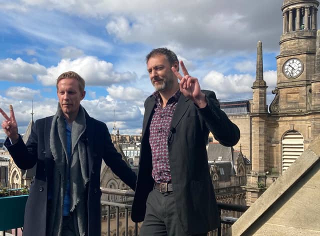Laurence Fox and Reclaim Party candidate, Leo Kearse.