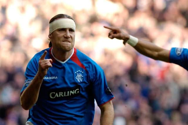 Dado Prso celebrates after another goal for the combative striker.