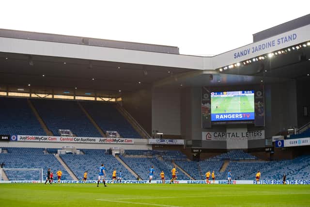 Rangers hope fans will be able to soon return to Ibrox.