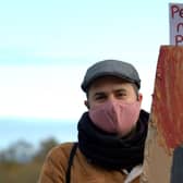 Socially distanced protest at Mossmorran (Pic: Derek Johnstone)