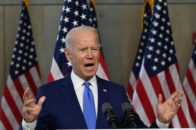 The Democrats' presidential candidate Joe Biden has warned about the possible effect of Brexit on peace in Northern Ireland (Picture: Roberto Schmidt/AFP via Getty Images)