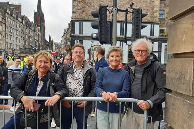 Jack Fislstra, Miriam Fritsely, Henk Campo and Liesbeth van Hennik, are visiting Scotland from Holland.