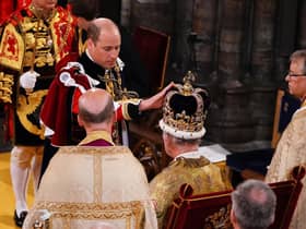 In a break with tradition, the Prince of Wales was the only blood prince to pay homage during the service.