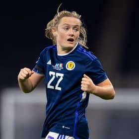 Erin Cuthbert in action for Scotland. (Photo by Ross MacDonald / SNS Group)