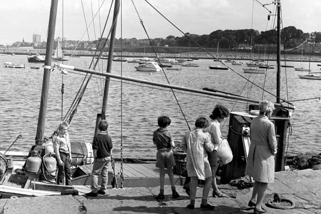 Ready to go sailing at Granton harbour  Edinburgh in July 1972.