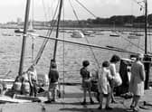 Ready to go sailing at Granton harbour  Edinburgh in July 1972.
