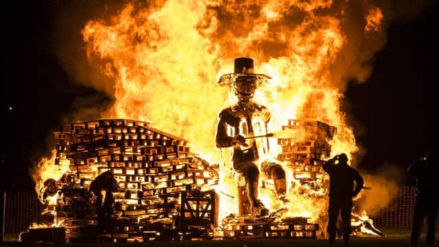 Guy Fawkes effigies are traditionally lit on Bonfire Night to celebrate the foiled Gunpowder Plot (Shutterstock)