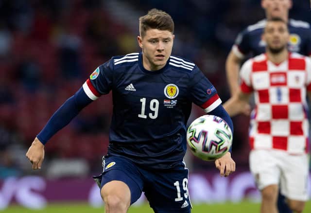 Hibs striker Kevin Nisbet appeared in all three games for Scotland at the Euros. Picture: SNS
