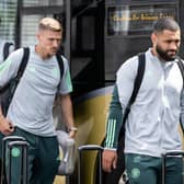 Cameron Carter-Vickers, far right, is in Portugal for pre-season training with Celtic.