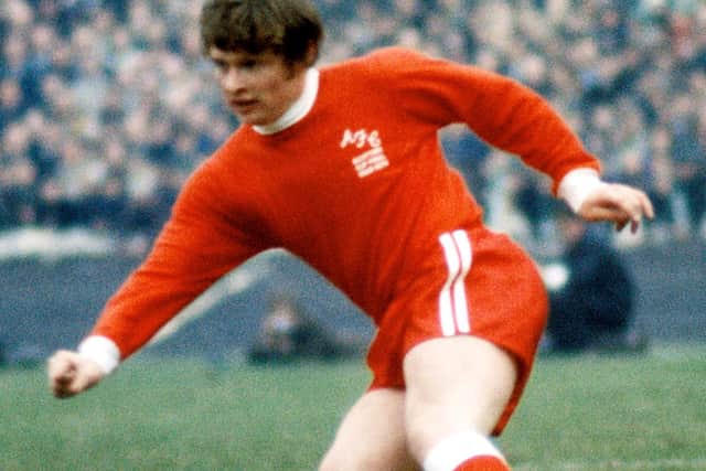 Aberdeen's Joe Harper in action in 1970.