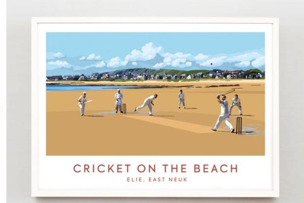 An evocative image of cricket on the beach at Elie from Edinburgh based Catriona Tod
https://www.etsy.com/uk/search?q=CAtriona%20Tod