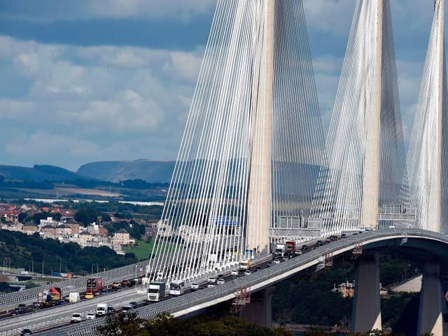​Insurers supported construction clients working on the Queensferry Crossing  (Picture: Andy Buchanan/AFP via Getty Images)