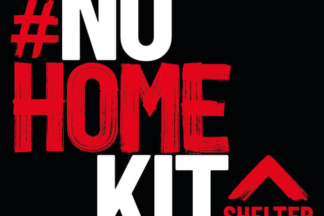 Scottish football teams have teamed up with homeless charity Shelter for the #NoHomeKit initiative.