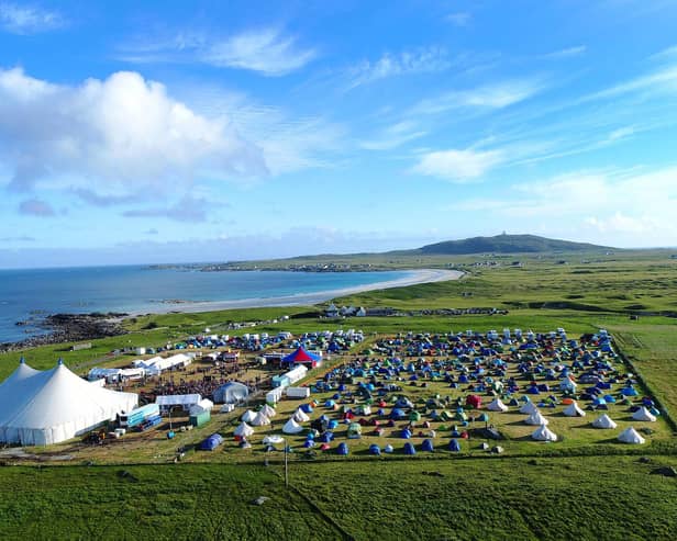 One weekend a year the small and beautiful island of Tiree is host to 2,000 festivalgoers. 