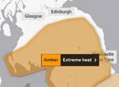 The weather warning covers southern Scotland