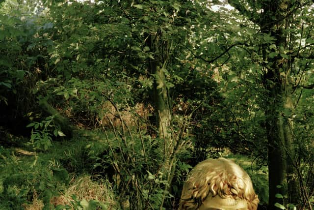 Detail from the Little Sparta sculptural garden in the Pentlands. PIC: HES.