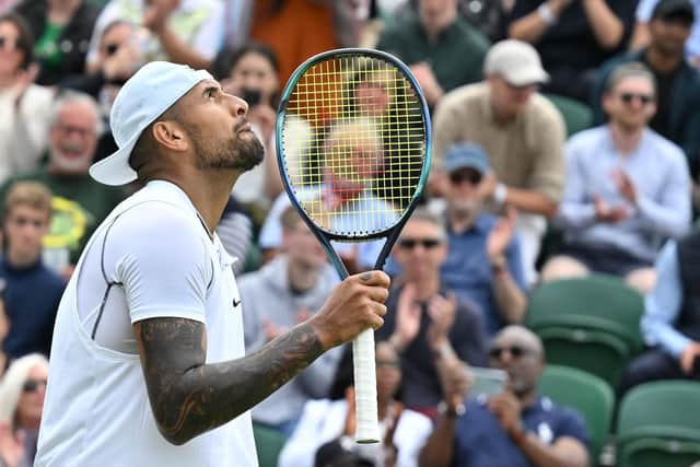 Nick Kyrgios concentrated on the tennis to progress to the third round.