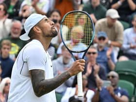 Nick Kyrgios concentrated on the tennis to progress to the third round.
