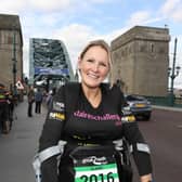 Claire Lomas took part in the Great North Run in Newcastle in 2016 (Picture: Owen Humphreys/PA Wire)