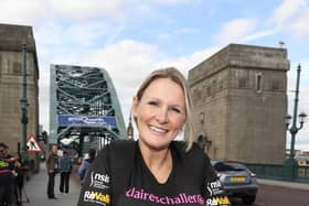 Claire Lomas took part in the Great North Run in Newcastle in 2016 (Picture: Owen Humphreys/PA Wire)