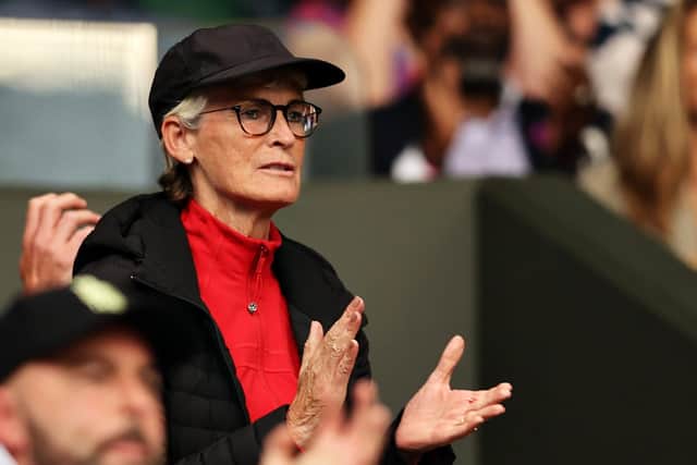 Judy Murray has been supporting her son Andy Murray at Wimbledon.