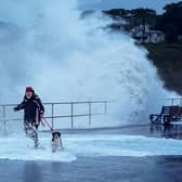 Storm Ciaran hits the UK, with a yellow weather warning for rain in place for much of Scotland's east coast. Picture: SWNS