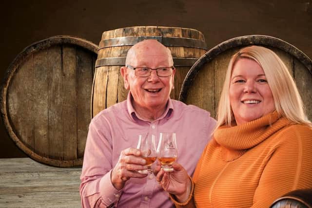 Angels’ Share Glass was launched by Karen Somerville and her father, master glassblower Tom Young MBE, in April 2013.